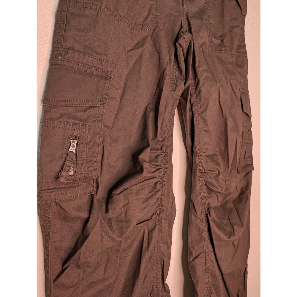 Abercrombie & Fitch NWT Women High-Rise Baggy Gray Cargo Utility Pants XXS Short - Picture 5 of 8